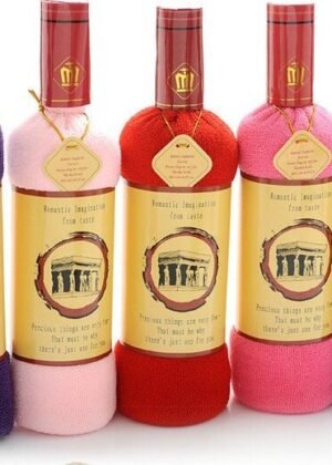 Wine Bottle Shaped Bath Towel