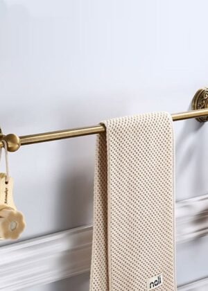 Antique Brushed Brass Towel Holder