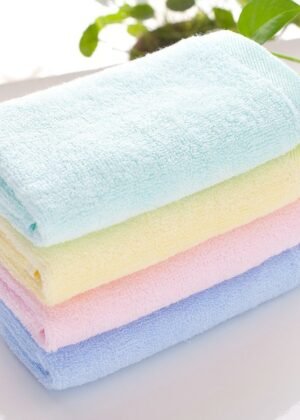 Pastel Color Face Towels 4 Pcs Set