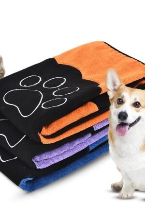 Microfiber Colorful Bath Towel for Pets
