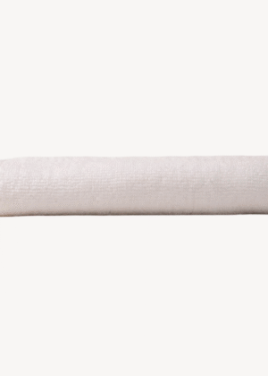 White Crinkled Border Hand Towel