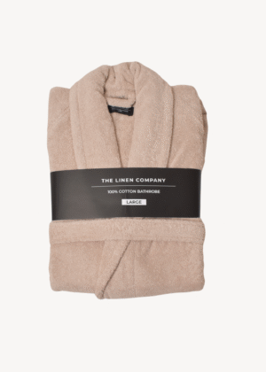 Soft Pink Shawl Collar Bathrobe