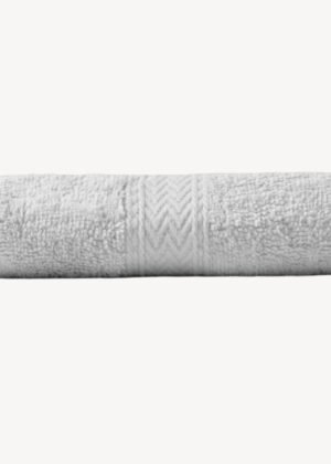 White Zigzag Hand Towel